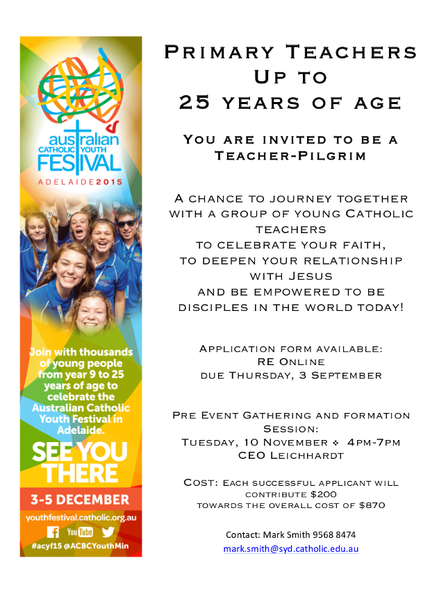 adelaide youth fest flyer with white background